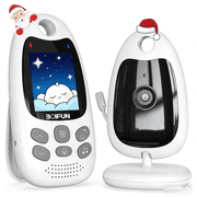Baby Monitor with 2'' HD Camera and Audio，No WiFi Needed, Auto Night Vision, Two-Way Audio, VOX Mode, , Feeding Reminder, Temperature Sensor, Lullaby