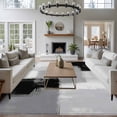 thumbnail image 3 of Area Rug for Living Room, Black Grey Non-Slip Indoor Ex Large Carpet for Bedroom/Dining Room, Abstract Geometric Color Block Oil Painting Washable Low-Profile Rectangle Floor Runner Rugs - 8 x 10 Ft, 3 of 8