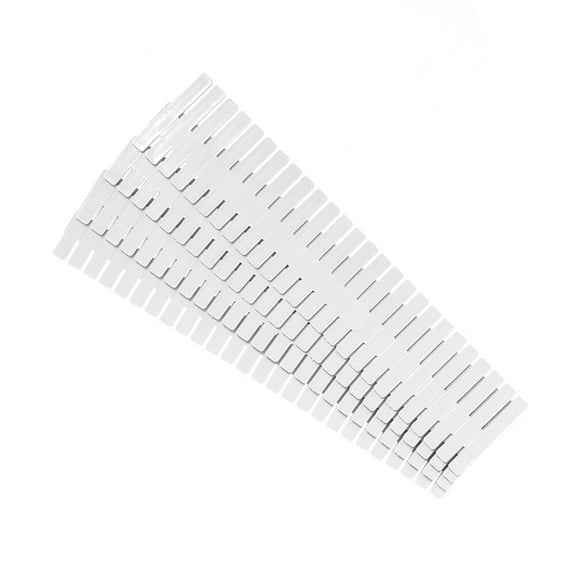 FUEENIRVA White Adjustable Drawer Dividers Organizer for Underwear, Cosmetics, Office Supplies, and Stationery