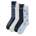 thumbnail image 2 of Ben Hogan Men's Dog and Bones Novelty Socks, 4-Pack, Sizes 7-12, 2 of 3
