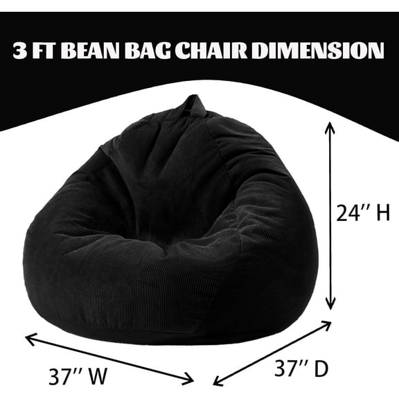 Comfy Bean Bag Chairs for Kids with Filling