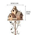 thumbnail image 3 of Utoimkio Bird House Stakes for Outside with Pole,Garden Stakes Metal Birdhouse Stand for Outdoor Garden Decor, 3 of 3