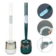 thumbnail image 3 of ZHIMAO Silicone Toilet Brush Set with Wall-Mount, Comfortable Grip & Easy Cleaning! White, 3 of 5