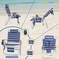 thumbnail image 3 of Big Jumbo 500 lbs XL Wide Heavy Duty Beach Chair for Big & Tall Adults, Aluminum Tubing - 4 Reclining Positions, 3 of 9