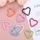 thumbnail image 5 of Clip en forma de corazón Uxcell [6 Pack] - Clip de llavero con gancho de resorte [Verde hierba/Aleación de aluminio], 5 of 6