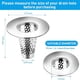 thumbnail image 3 of KDJ for Anteecana Bathroom Sink Drain Strainer Stainless Steel Conical Hair Catcher for 1.2\"-1.6\" Drain Hole, Quick Water Flow, Easy Installation, Rust-Free Durability, 3 of 10
