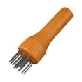 thumbnail image 2 of Herramienta para ablandar carne, mango de madera, fácil de limpiar, profesional, ablandador , pasador de acero inoxidable para ablandar carne, 2 of 9