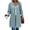 Blue, variant on Women Hooded Cardigan Casual Loose Long Sleeve Drawstring Solid Knit Sweater Coat Fall Spring Party Travel Cardigans Army Green M