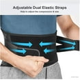thumbnail image 5 of Back Braces for Lower Back Pain Relief with 6 Stays, Breathable Back Support Belt for Men/Women for work , Anti-skid lumbar support belt with 16-hole Mesh for sciatica Black (L), 5 of 7