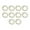 Argent, variant on Abbracc 10Pcs 0.9inch Round Carabiner Snap Clips O Buckles Clamp Metal Durable for Bags Black