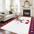 thumbnail image 3 of Independence Day Washable Area Rug 6 x 9 ft Gnome, Soft Non Slip Rugs Stain Repellent Indoor Felt Carpet for Living Dining Room Bedroom Home Office, 3 of 9