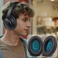 thumbnail image 6 of SOULWIT Protein Leather Earpads Cushions for Bose Headphones, Replacement Ear Pads for Bose QuietComfort 15 QC15 QC25 QC2 QC35/Ae2 Ae2i Ae2w/SoundTrue & SoundLink Around-Ear Series - Black&Blue, 6 of 9