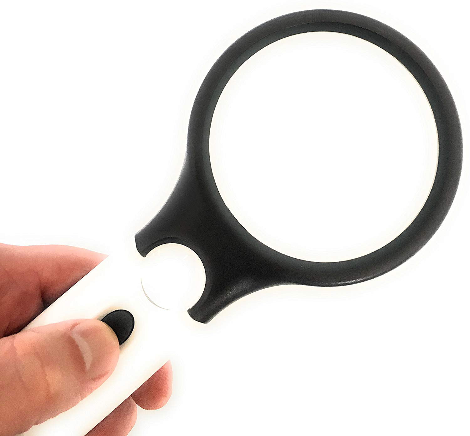 Magnifying Glass 3X Handheld Magnifier Extra Large Magnifying Lens with Non-Slip Soft Handle for Seniors & Children Reading Book Newspaper Reading Insect and Hobby Observation Classroom Science XL