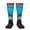 2 Black-2, variant on Xecao Neon Cyberpunk Blue Bear Print Compression Socks for Both Men And Women for Running, Travel, Flight, Nurse