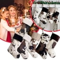 thumbnail image 2 of SGACAI Medias navideñas con estampado de vaca, calcetines navideños con estampado de vaca de gran tamaño, 2 of 6