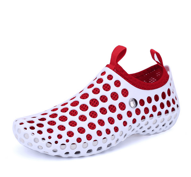 water shoes with holes in them