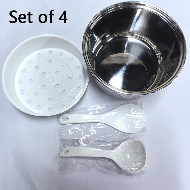 Bamboohart 1 Sets 304 Stainless Steel Rice Cooker Inner Container Non Stick Cooking Pot Replacement Accessories Kitchen Food Rice Cooker Liner