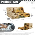 thumbnail image 6 of XYZCANDO Sunflower Butterfly RV Sofa Seat Cover Sofa Cushion Cover Comfortable Easy Installation Trend Print Loveseat Slipcovers Washable Couch Covers for Travel Couch, 6 of 6