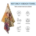 thumbnail image 3 of Doctor Who Beach Towel Microfiber Oversized Lightweight Beach Towel Extra Large Sand Free Towels Travel Swim Pool Yoga Gym Camping Beach Essentials Accessories Vacation Gift 51*31 Inch, 3 of 8