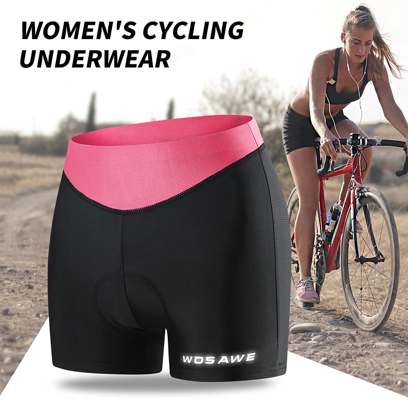 Padded Bike Shorts Women NEWBOLER 5D Gel Pad Cycling Shorts