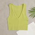 thumbnail image 2 of JGGSPWM Women's Tank Tops Summer Sleeveless Racerback Casual Round Neck Ribbed Tees Army Green L, 2 of 3