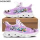 thumbnail image 1 of Zapatillas de plataforma con estampado de dibujos animados de enfermera para mujer, zapatos de malla transpirables con cordones para mujer, zapatos deportivos suaves, 1 of 6