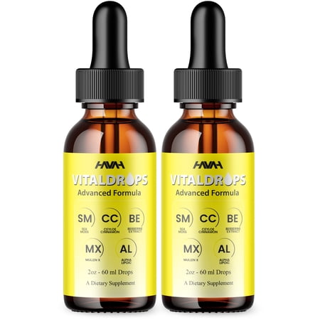 (2 Pack) Vitaldrops Advanced Formula, Vital Drops Liquid Supplement (4oz)