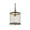 Black/Brass Gold, variant on Elena 10" Lantern Metal LED Pendant, Black/Brass Gold