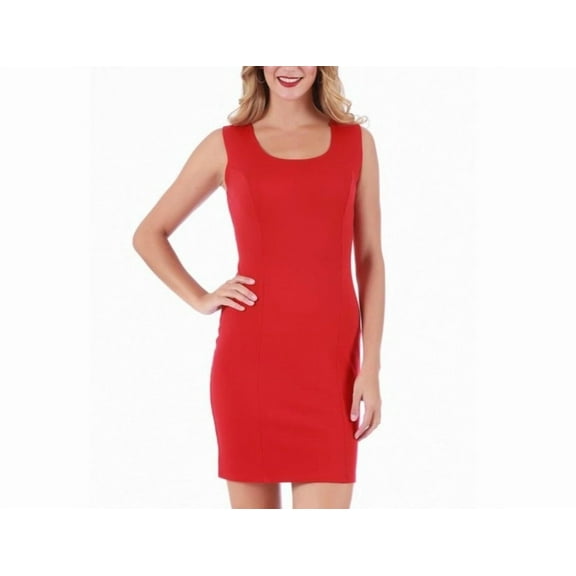 InstantFigure Short Square-neck Sleeveless Panel Dress 168033