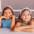 thumbnail image 5 of FROG SAC Sequin Knot Headband for Girls, White Knotted Hair Bands Accessories for Kids, Sparkly Iridescent Little Girl Headbands, Cute Sequined Hairbands for Tweens Back to School, 5 of 8