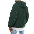 thumbnail image 3 of Yiliang Men's And Winter And Fleece Hooded Sweater,Green,M, 3 of 5