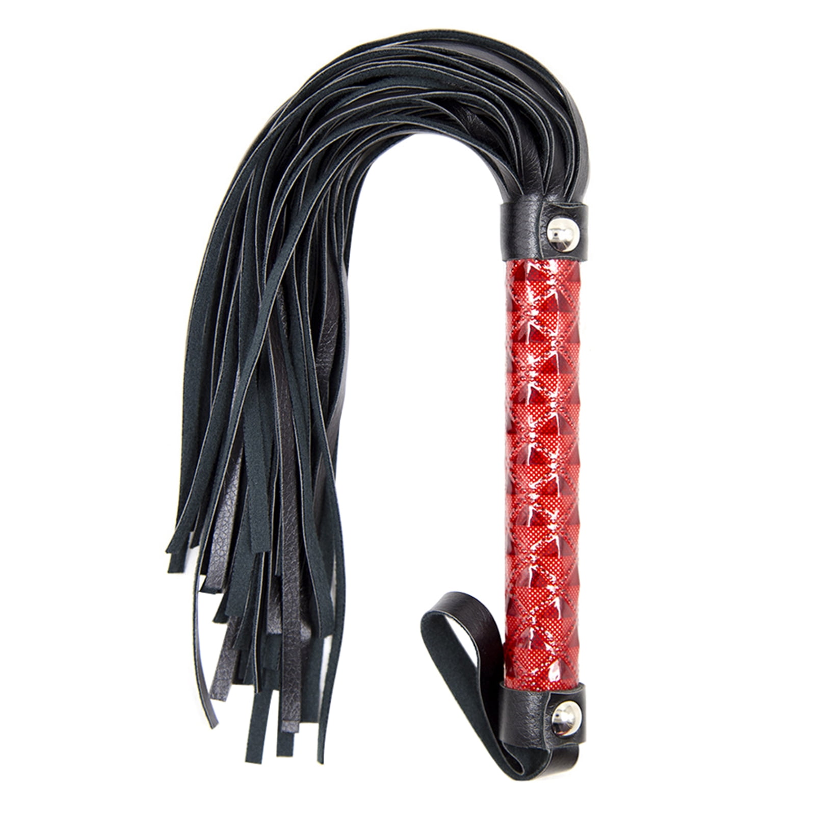 Horse Training Tool Details about   METAL KNOB Leather Flogger Whip BLACK
