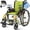 Green, variant on VOCIC Ultra Lightweight Wheelchair for Adults, Swing-Away Footrests, Aluminum Frame, 300 lbs Capacity, Purple