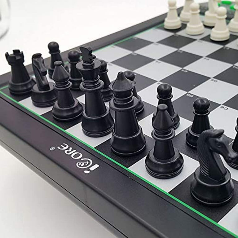 Vonset Core L6 Computer Chess Game Electronic Chess Set Computer Chess  Board with LED Light Chess Computer for Adults and Kids with Double Queen