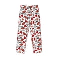 thumbnail image 4 of Goofa Red Food Printed Soft Pajama Pants for Men, Wide Leg Comfy Casual Lounge Yoga Pants-Small, 4 of 9