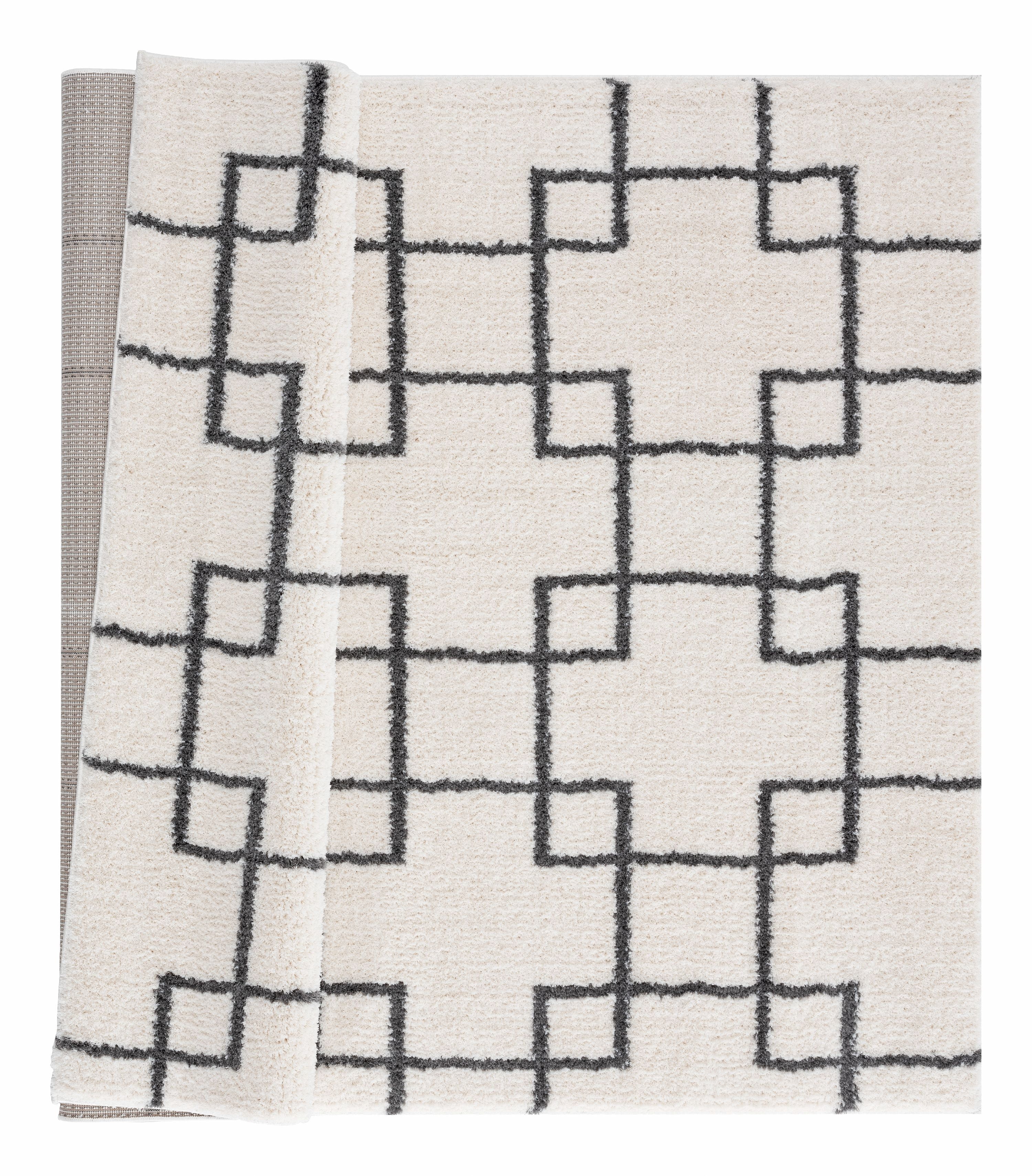 United Weavers Celestial Dadrail Contemporary Geometric Area Rug, White, 5'3" x 7'2"