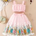 thumbnail image 1 of 2pcs Baby Girls Camisole Top & Mesh Flower Skirt Set Clothes, 1 of 5