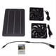 thumbnail image 1 of Kit de Ventilador Solar de 10 W con Doble Ventilador y 12 V de Ahorro de Energía, con Panel Solar y Cable de Conexión para Invernaderos y Casas de Mascotas., 1 of 5
