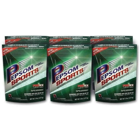 Pepsom Salt, Spearmint, 3 Lb, 6ct