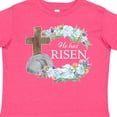 thumbnail image 4 of Inktastic Easter He Has Risen with Cross and Flowers Boys or Girls Toddler T-Shirt, 4 of 5