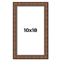 10x18 Dark Brown Bamboo Real Wood Picture Frame Width 1.5 inches | Interior Frame Depth 0.5 inches