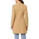 thumbnail image 3 of Abrigo de cuello alto Inspire Chic para mujer, abrigo de invierno de manga larga, talla L, color caqui, 3 of 6
