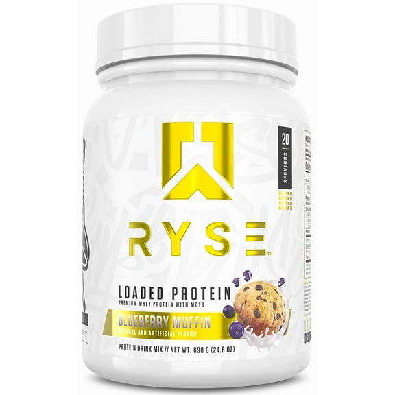 RYSE Loaded Protein Powder - Blueberry Muffin - 20 Servings