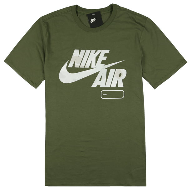 Nike - Nike Men's Air Max Name Box Logo T-Shirt Olive Green Camo White ...