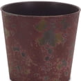 thumbnail image 3 of 7" Red Recycled Plastic Indoor Outdoor Round Pot Planter, 3 of 5
