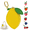 Lemon, variant on Mini Coin Keybag, Fruit Coin Purse Keychain, Purse Charms for handbags, Mini Cute Fruit Charm Leather Zipper for Wallet, Bag and Handbag Decor for Women
