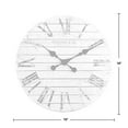 thumbnail image 4 of FirsTime 10066 Shiplap Wall Clock, White, 4 of 4
