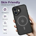 thumbnail image 6 of 3-in-1 Entronix Bundle for iPhone 16 Plus, Magnetic Sturdy Matte Case 2 Screen Protector, Black, 6 of 8