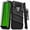 Black & Black, variant on ZIZO BOLT Series for Cricket Ovation 2 Case with Screen Protector Kickstand Holster Lanyard - Blue & Black