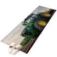 thumbnail image 2 of 2'x6' Rug Runners for Hallways Kitchen, Farm Tractor Non Slip Entryway Beside Floor Carpet Runner, Green Truck Country Rustic Field Harvester Laundry Room Bedroom Throw Rugs Mat for Family Pet, 2 of 8